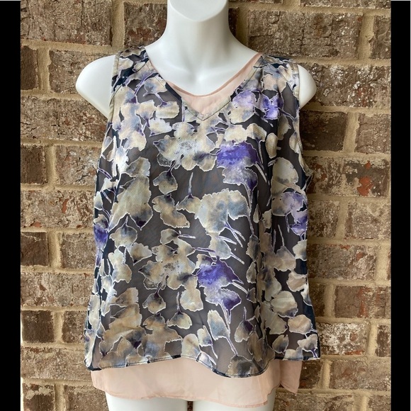 Simply Vera Vera Wang Watercolor Sleeveless PM - Picture 1 of 10